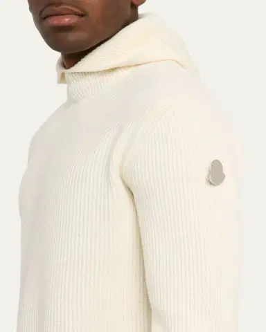 Moncler Genius x JIL ANDER Men's Wool Rib Hoodie | Thumbnail 5 Moncler Genius x JIL ANDER Men's Wool Rib Hoodie | Thumbnail 5