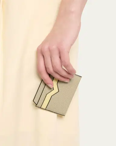 Valextra Calf Leather Card Holder | Thumbnail 6 Valextra Calf Leather Card Holder | Thumbnail 6