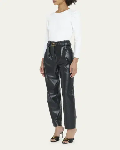 Veronica Beard Britney Puff-Sleeve Cotton Top | Thumbnail 4 Veronica Beard Britney Puff-Sleeve Cotton Top | Thumbnail 4