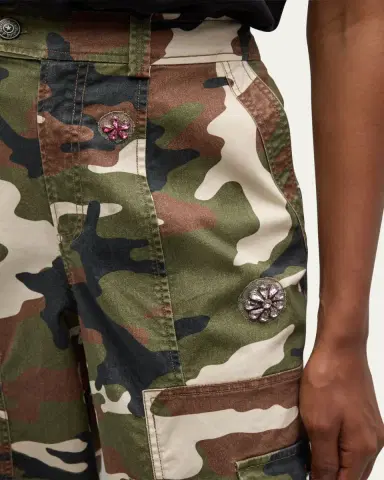 Cinq à Sept Love Camo Zola Embellished Twill Pants | Thumbnail 5 Cinq à Sept Love Camo Zola Embellished Twill Pants | Thumbnail 5