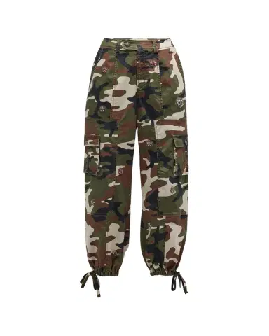 Cinq à Sept Love Camo Zola Embellished Twill Pants | Thumbnail 1 Cinq à Sept Love Camo Zola Embellished Twill Pants | Thumbnail 1