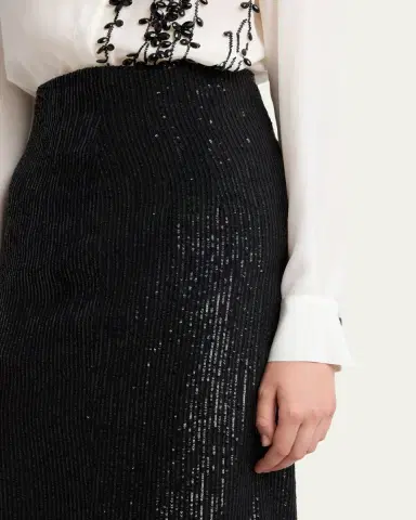 Kiton Striped Sequined Midi Pencil Skirt | Thumbnail 5 Kiton Striped Sequined Midi Pencil Skirt | Thumbnail 5