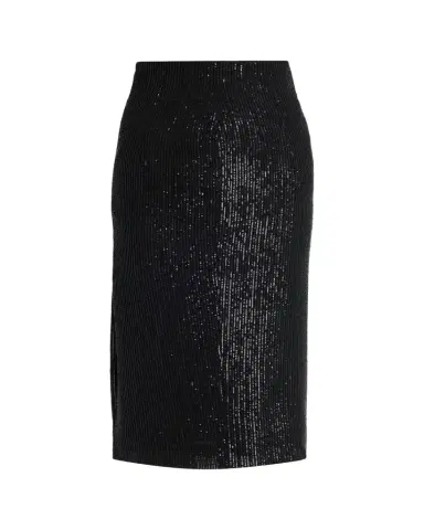 Kiton Striped Sequined Midi Pencil Skirt | Thumbnail 1 Kiton Striped Sequined Midi Pencil Skirt | Thumbnail 1