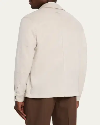 ZEGNA Men's Oasi Cashmere Overshirt | Thumbnail 3 ZEGNA Men's Oasi Cashmere Overshirt | Thumbnail 3