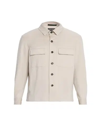 ZEGNA Men's Oasi Cashmere Overshirt | Thumbnail 1 ZEGNA Men's Oasi Cashmere Overshirt | Thumbnail 1