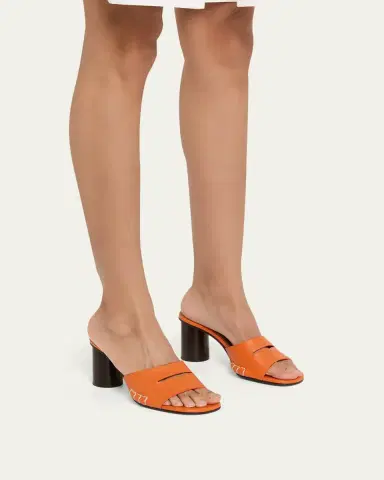 JW Anderson Leather Loafer-Inspired Mule Sandals | Thumbnail 2 JW Anderson Leather Loafer-Inspired Mule Sandals | Thumbnail 2