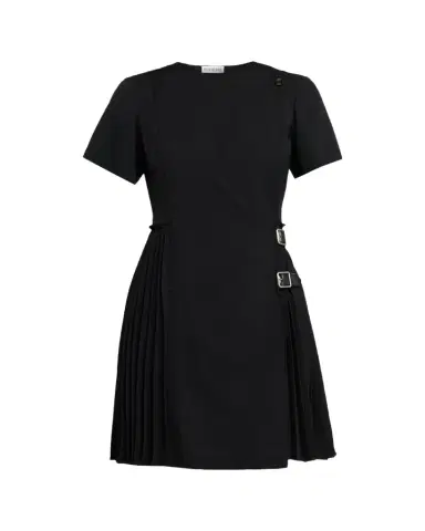 Burberry Ada Pleated Wrap Mini Dress | Thumbnail 1 Burberry Ada Pleated Wrap Mini Dress | Thumbnail 1