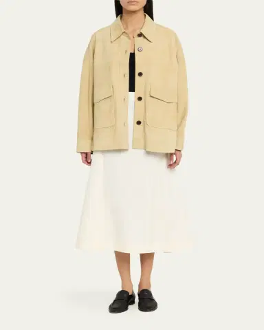 Arma Kaylee Button-Down Lambskin Suede Jacket | Thumbnail 2 Arma Kaylee Button-Down Lambskin Suede Jacket | Thumbnail 2