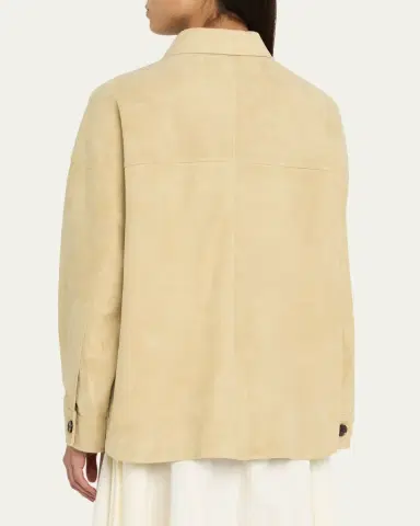 Arma Kaylee Button-Down Lambskin Suede Jacket | Thumbnail 3 Arma Kaylee Button-Down Lambskin Suede Jacket | Thumbnail 3