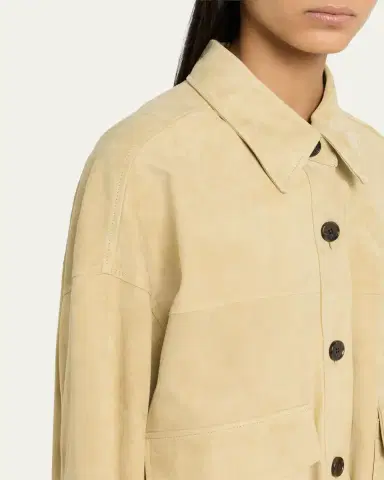 Arma Kaylee Button-Down Lambskin Suede Jacket | Thumbnail 5 Arma Kaylee Button-Down Lambskin Suede Jacket | Thumbnail 5
