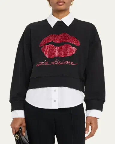 Cinq a Sept Je'Taime Justina Combo Pullover | Thumbnail 4 Cinq a Sept Je'Taime Justina Combo Pullover | Thumbnail 4