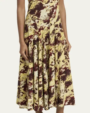 Proenza Schouler Adelide Printed Silk-Blend Dress | Thumbnail 5 Proenza Schouler Adelide Printed Silk-Blend Dress | Thumbnail 5