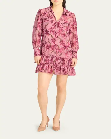 Cinq à Sept Trailing Hibiscus Lupetto Dress | Thumbnail 2 Cinq à Sept Trailing Hibiscus Lupetto Dress | Thumbnail 2