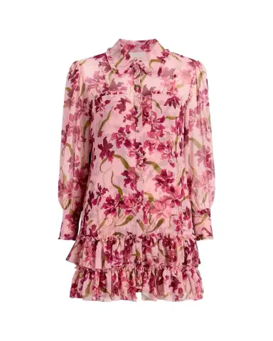 Cinq à Sept Trailing Hibiscus Lupetto Dress | Thumbnail 1 Cinq à Sept Trailing Hibiscus Lupetto Dress | Thumbnail 1