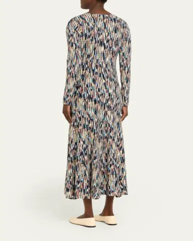 Ulla Johnson Estella Multi-Striped Knit Long-Sleeve Maxi Dress | Thumbnail 3 Ulla Johnson Estella Multi-Striped Knit Long-Sleeve Maxi Dress | Thumbnail 3