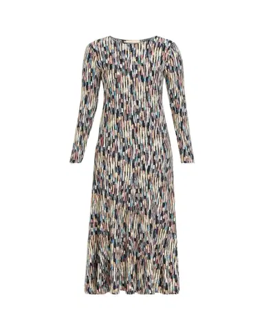 Ulla Johnson Estella Multi-Striped Knit Long-Sleeve Maxi Dress | Thumbnail 1 Ulla Johnson Estella Multi-Striped Knit Long-Sleeve Maxi Dress | Thumbnail 1