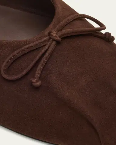 Stuart Weitzman Prima Suede Mary Jane Ballerina Flats | Thumbnail 5 Stuart Weitzman Prima Suede Mary Jane Ballerina Flats | Thumbnail 5