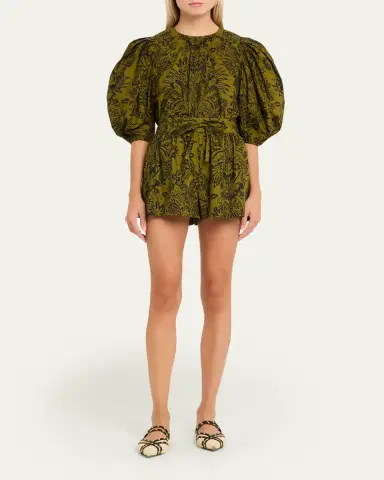 Ulla Johnson Rowan Belted Cotton Shorts | Thumbnail 2 Ulla Johnson Rowan Belted Cotton Shorts | Thumbnail 2