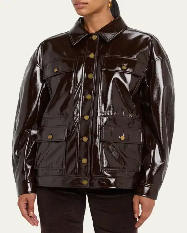 rag & bone Amy Faux Patent Leather Jacket | Thumbnail 4 rag & bone Amy Faux Patent Leather Jacket | Thumbnail 4