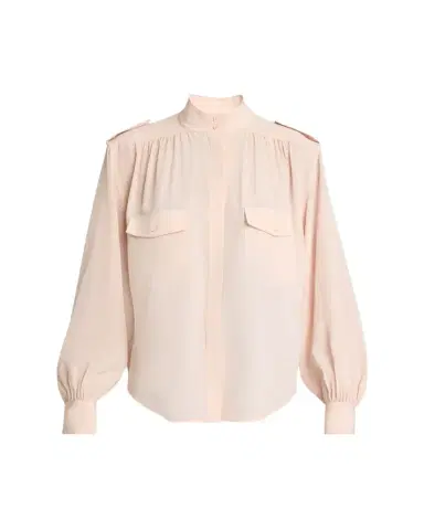 Chloé Organic Silk Crepe De Chine Top | Thumbnail 1 Chloé Organic Silk Crepe De Chine Top | Thumbnail 1