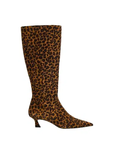 Stuart Weitzman 50mm Vinnie Leopard-Printed Suede Knee-High Boots | Thumbnail 1 Stuart Weitzman 50mm Vinnie Leopard-Printed Suede Knee-High Boots | Thumbnail 1