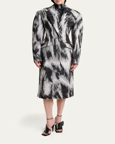 Givenchy Animal Cocoon Coat | Thumbnail 2 Givenchy Animal Cocoon Coat | Thumbnail 2