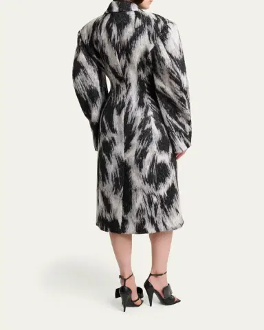 Givenchy Animal Cocoon Coat | Thumbnail 3 Givenchy Animal Cocoon Coat | Thumbnail 3