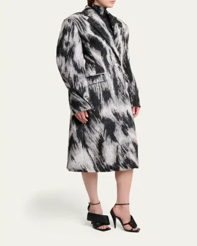 Givenchy Animal Cocoon Coat | Thumbnail 4 Givenchy Animal Cocoon Coat | Thumbnail 4