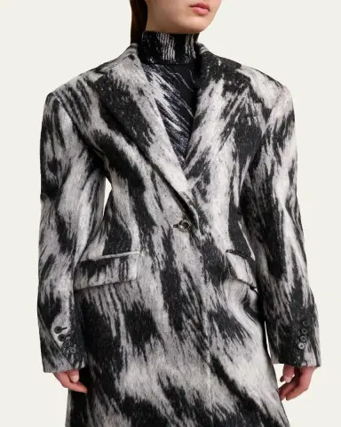 Givenchy Animal Cocoon Coat | Thumbnail 5 Givenchy Animal Cocoon Coat | Thumbnail 5