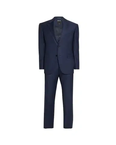 Zegna Men's Trofeo Wool Texture-Stripe Two-Piece Suit | Thumbnail 1 Zegna Men's Trofeo Wool Texture-Stripe Two-Piece Suit | Thumbnail 1