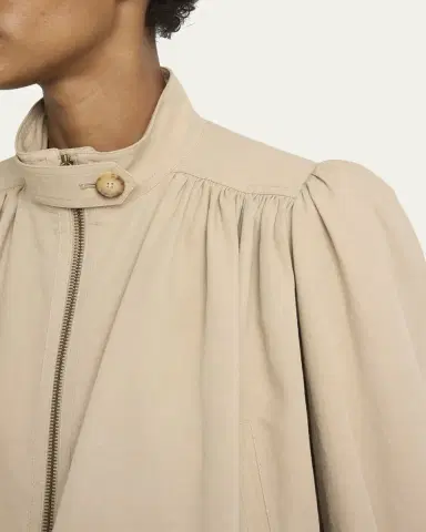 Chloé Shirred Canvas Jacket | Thumbnail 5 Chloé Shirred Canvas Jacket | Thumbnail 5