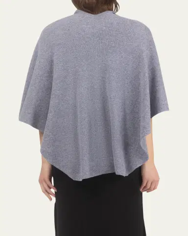 Gorski Select Wool Capelet With Lamb Shearling Poms | Thumbnail 7 Gorski Select Wool Capelet With Lamb Shearling Poms | Thumbnail 7