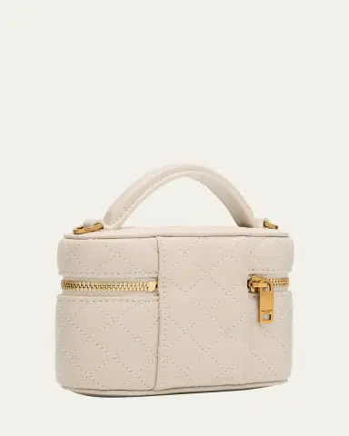 Saint Laurent Gaby Micro Vanity Top-Handle Bag in Quilted Leather | Thumbnail 2 Saint Laurent Gaby Micro Vanity Top-Handle Bag in Quilted Leather | Thumbnail 2