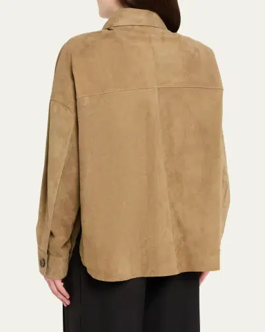 Arma Kaylee Button-Down Lambskin Suede Jacket | Thumbnail 3 Arma Kaylee Button-Down Lambskin Suede Jacket | Thumbnail 3