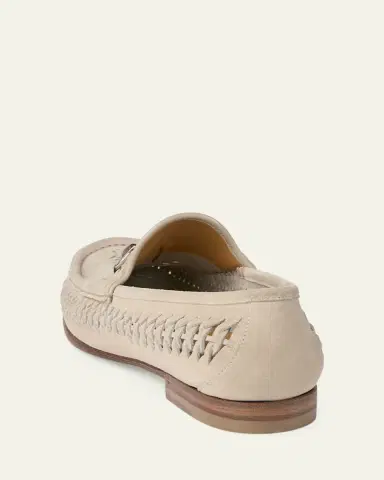 Gucci Men's Horsebit 1953 Woven Suede Bit Loafers | Thumbnail 2 Gucci Men's Horsebit 1953 Woven Suede Bit Loafers | Thumbnail 2