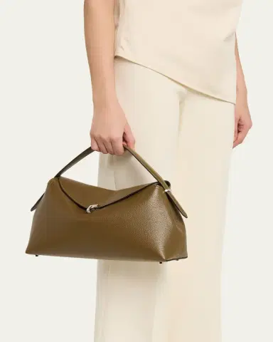 Toteme T-Lock Grain Leather Top-Handle Bag | Thumbnail 2 Toteme T-Lock Grain Leather Top-Handle Bag | Thumbnail 2