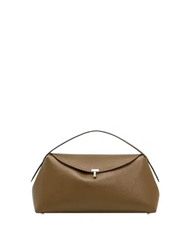 Toteme T-Lock Grain Leather Top-Handle Bag | Thumbnail 1 Toteme T-Lock Grain Leather Top-Handle Bag | Thumbnail 1