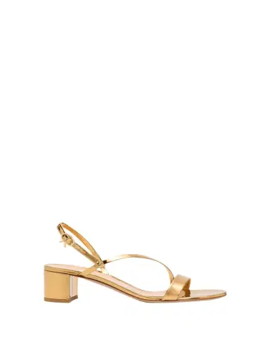 Gianvito Rossi 45mm Betsy Metallic Leather Sandals | Thumbnail 1 Gianvito Rossi 45mm Betsy Metallic Leather Sandals | Thumbnail 1
