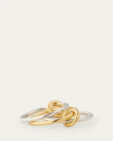 Spinelli Kilcollin Solarium SY Three Link Ring in Sterling Silver and 18K Yellow Gold Connectors | Thumbnail 3 Spinelli Kilcollin Solarium SY Three Link Ring in Sterling Silver and 18K Yellow Gold Connectors | Thumbnail 3