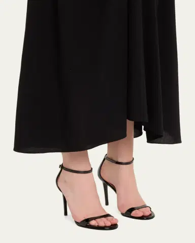 Stuart Weitzman Nudist II Patent Ankle-Strap Sandals | Thumbnail 2 Stuart Weitzman Nudist II Patent Ankle-Strap Sandals | Thumbnail 2