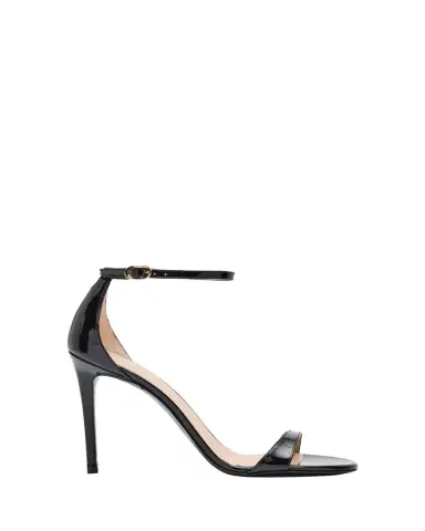 Stuart Weitzman Nudist II Patent Ankle-Strap Sandals | Thumbnail 1 Stuart Weitzman Nudist II Patent Ankle-Strap Sandals | Thumbnail 1