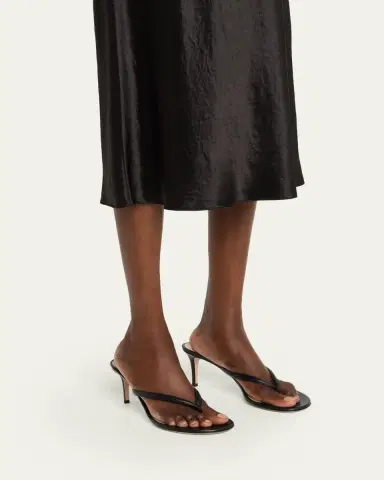 Gianvito Rossi 70mm Nappa Leather Thong Sandals | Thumbnail 2 Gianvito Rossi 70mm Nappa Leather Thong Sandals | Thumbnail 2