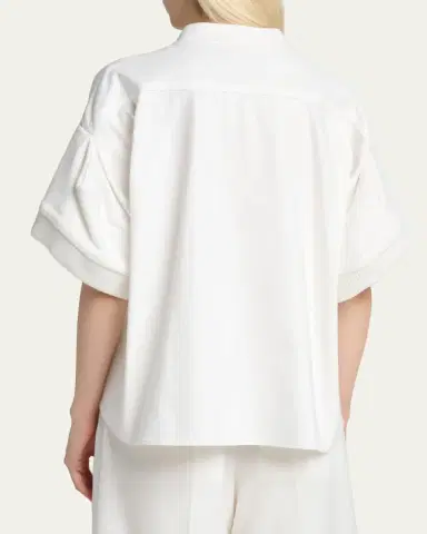 sacai Mixed-Media V-Neck Cardigan | Thumbnail 7 sacai Mixed-Media V-Neck Cardigan | Thumbnail 7