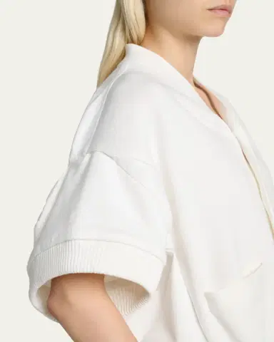 sacai Mixed-Media V-Neck Cardigan | Thumbnail 9 sacai Mixed-Media V-Neck Cardigan | Thumbnail 9