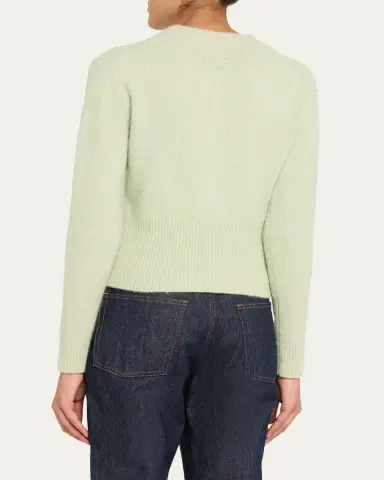 Guest In Residence Alina Crewneck Cashmere-Silk Sweater | Thumbnail 3 Guest In Residence Alina Crewneck Cashmere-Silk Sweater | Thumbnail 3