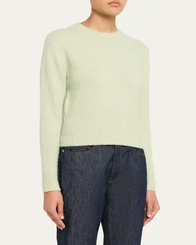 Guest In Residence Alina Crewneck Cashmere-Silk Sweater | Thumbnail 4 Guest In Residence Alina Crewneck Cashmere-Silk Sweater | Thumbnail 4