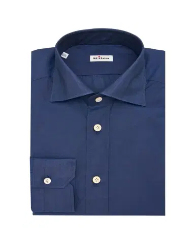 Kiton Men's Cotton Point-Collar Dress Shirt | Thumbnail 1 Kiton Men's Cotton Point-Collar Dress Shirt | Thumbnail 1