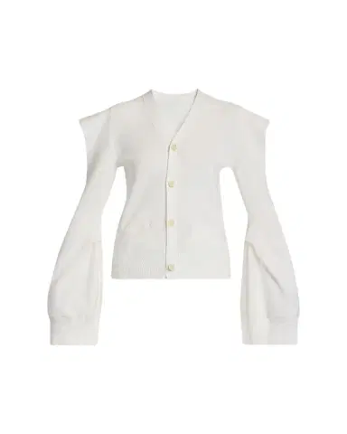 sacai Cold-Shoulder V-Neck Cardigan | Thumbnail 1 sacai Cold-Shoulder V-Neck Cardigan | Thumbnail 1