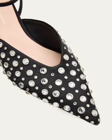Loeffler Randall Rio Embellished Satin Kitten-Heel Pumps | Thumbnail 5 Loeffler Randall Rio Embellished Satin Kitten-Heel Pumps | Thumbnail 5