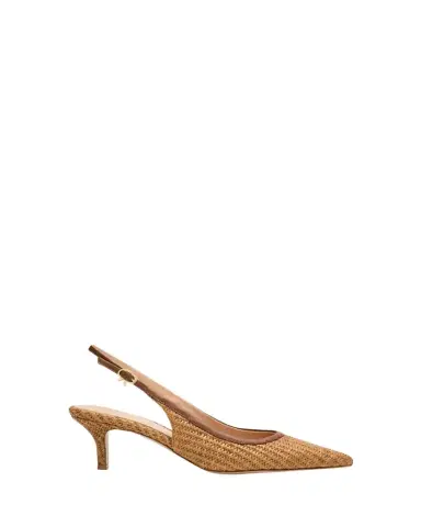 Gianvito Rossi Marbella Raffia Slingback Pumps | Thumbnail 1 Gianvito Rossi Marbella Raffia Slingback Pumps | Thumbnail 1